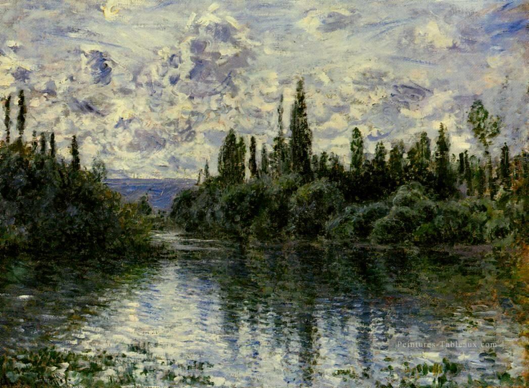Bras de Seine près de Vetheuil Claude Monet paysage Peintures à l'huile